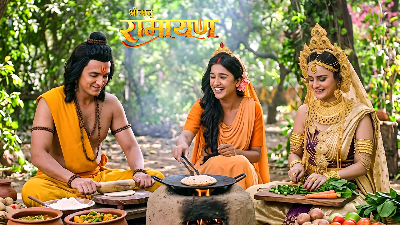 मंदोदरी ने सिया राम के साथ बनाया दिव्य भोजन ! || Shrimad Ramayan | Full Episode ||