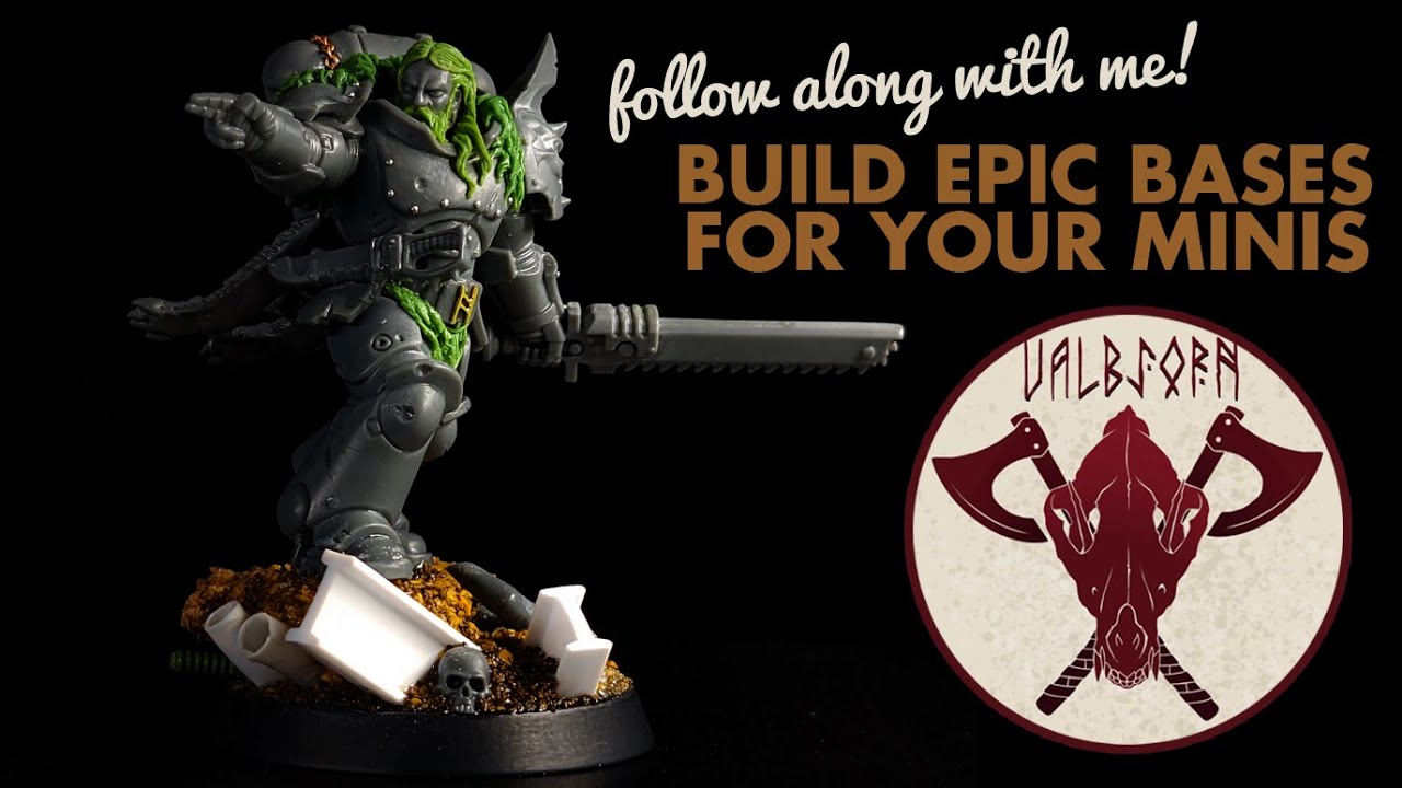 How To Compose and Build An Epic Base For Your Miniatures Out Of Cork And Styrene