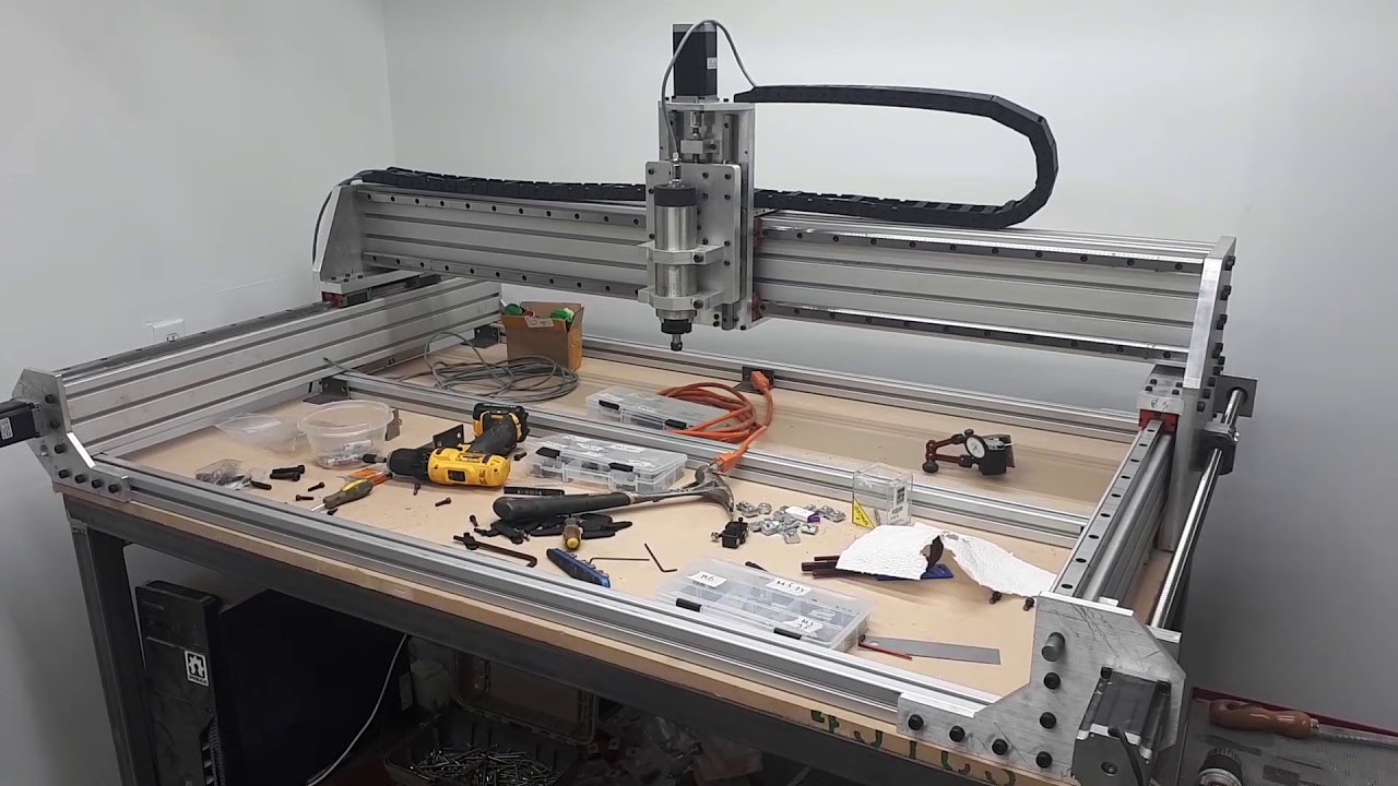 Ball screw CNC first run!