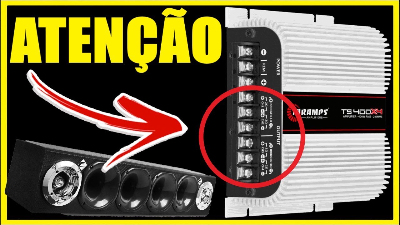 Como ligar 4 cornetas e 2 tweeters de maneira correta #ALANROD