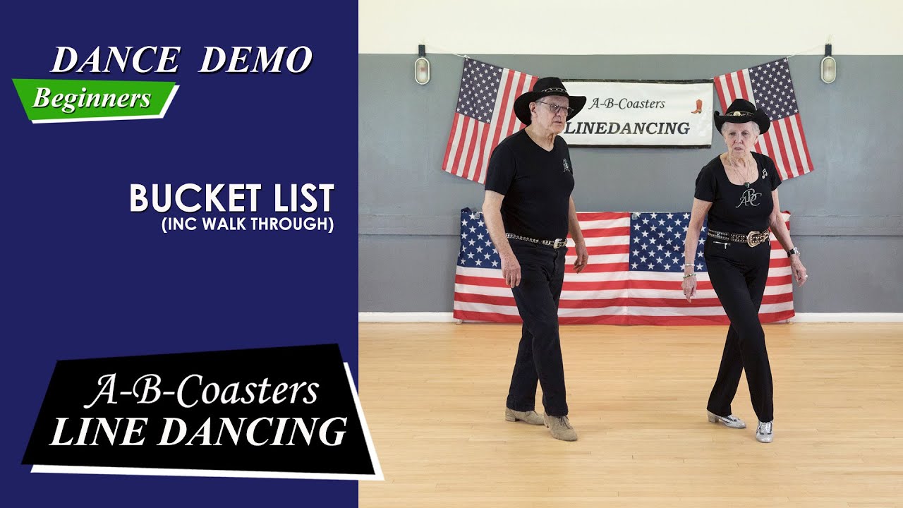 BUCKET LIST - Line Dance Demo & Walk Through