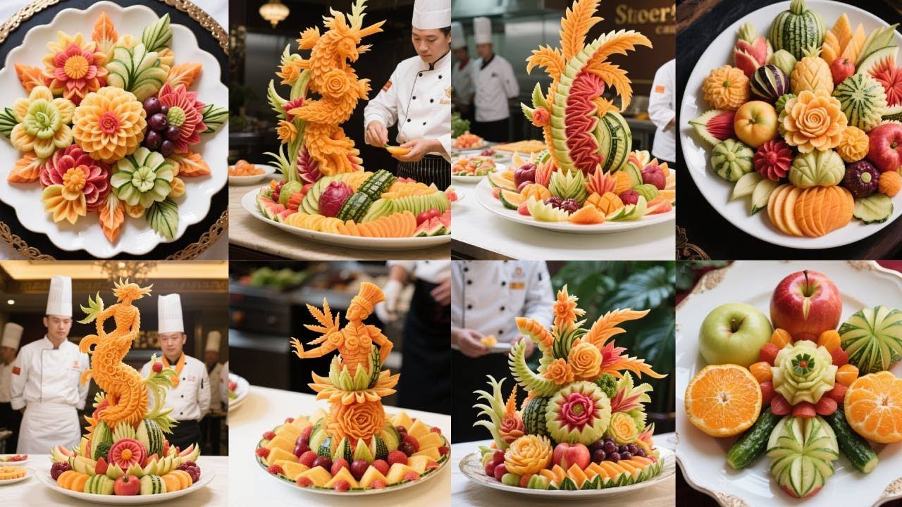 Carrot cut flowers, this dish looks so good! #Fruit#Knife skills