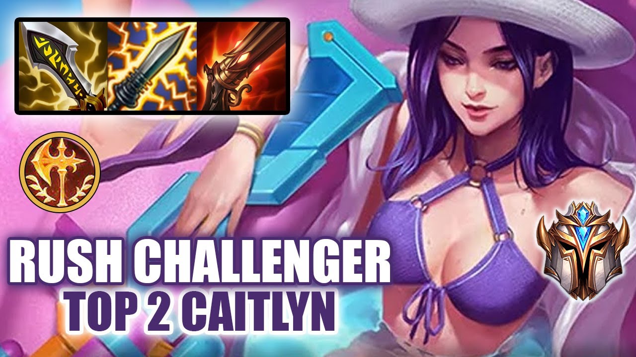 [Wild Rift] Caitlyn TOP 2 - RUSH Challenger ranked game + build