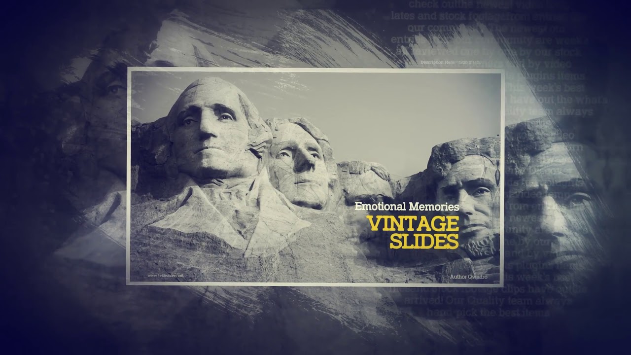 History Slideshow - Documentary Photo | After Effects Template | Video Displays