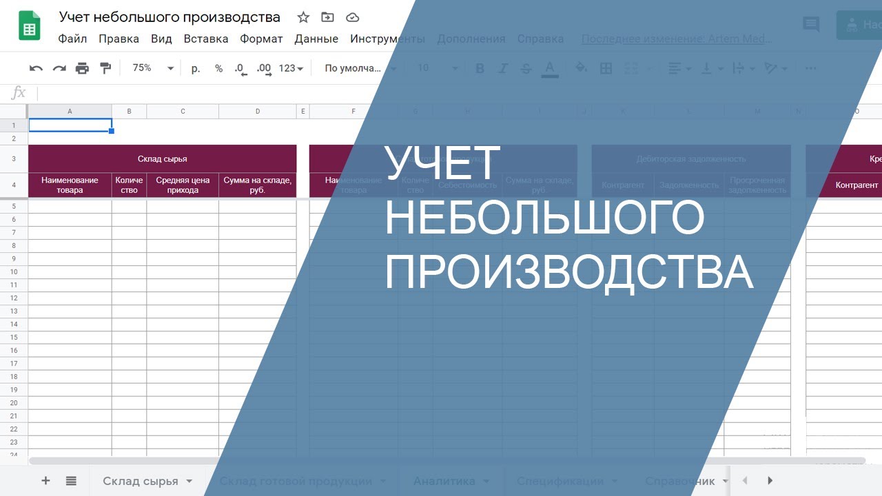 Учет небольшого производства