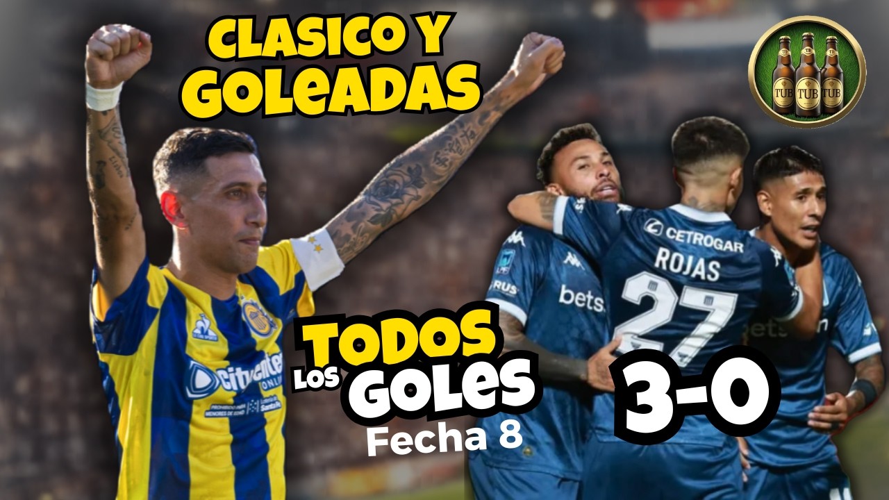 Di María en el clásico y goleada de Racing | Todos los goles Fecha 8