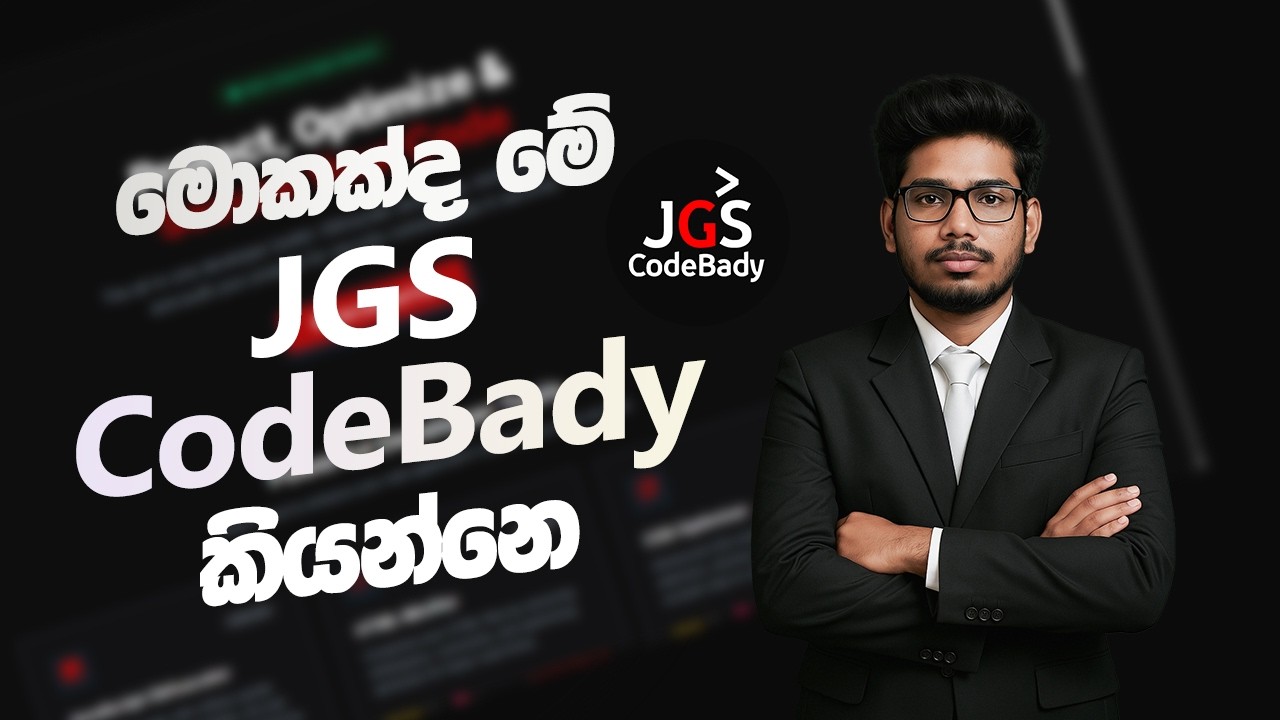 What is this JGS Co‍deBady ? | New Use Full Platform  2026