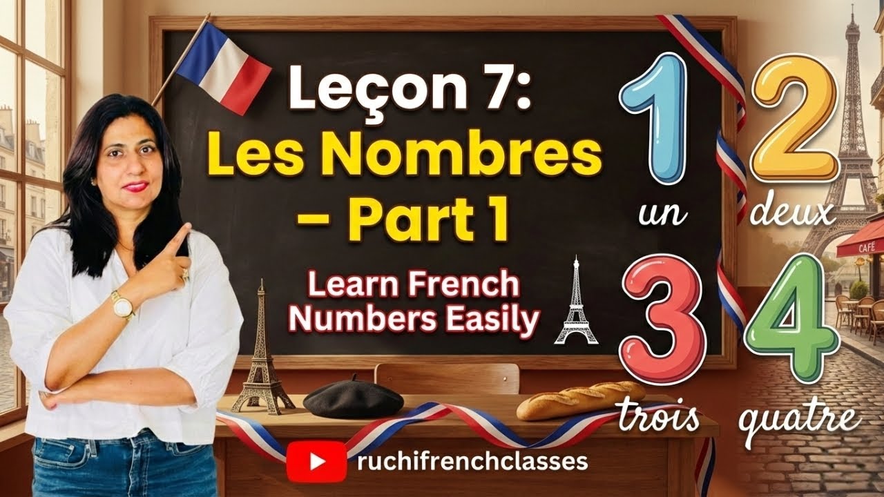 Leçon 7 | Les Nombres – Part 1 | Learn French Numbers Easily