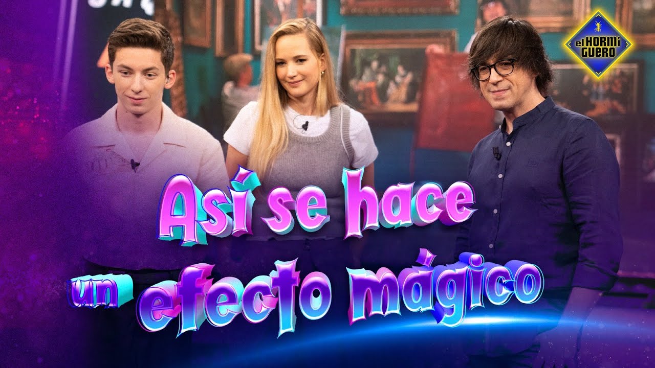 Jennifer Lawrence y Andrew B. Feldman aprenden magia - El Hormiguero