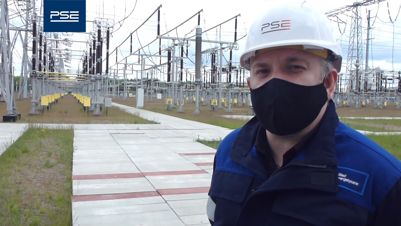 Praca PSE podczas epidemii covid-19 - Stacja elektroenergetyczna Kozienice
