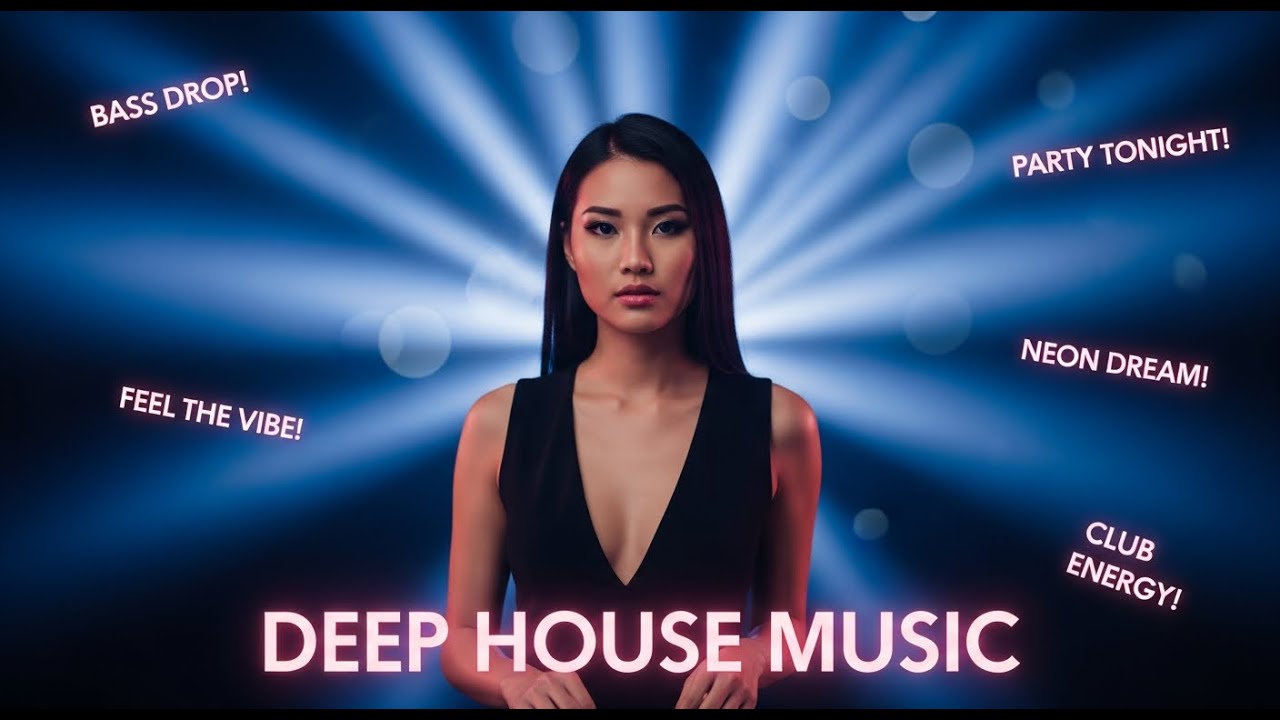 Deep House Music Neon Drive 🌃 Bass Grooves and Midnight Road Feeling