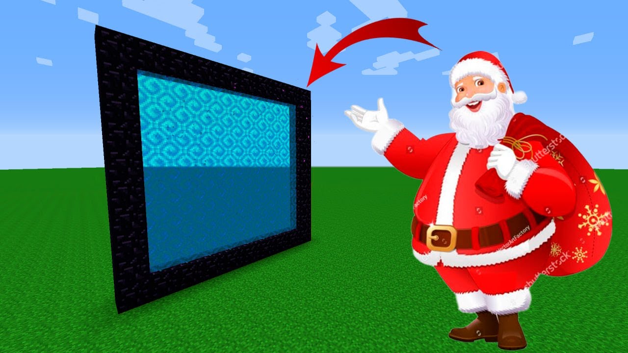 How To Make A Portal To The Santa Claus Dimension in Minecraft!