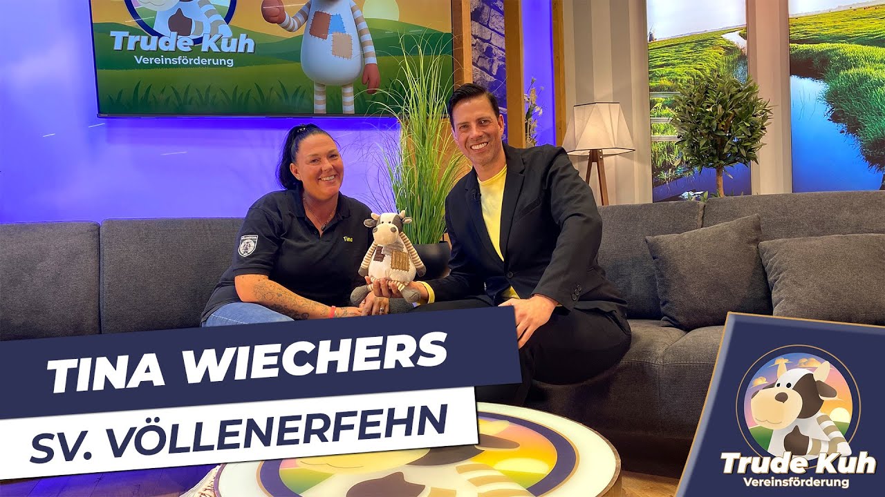 Tina Wiechers vom Sch&uuml;tzenverein V&ouml;llenerfehn zu Gast bei &bdquo;Trude Kuh&ldquo;