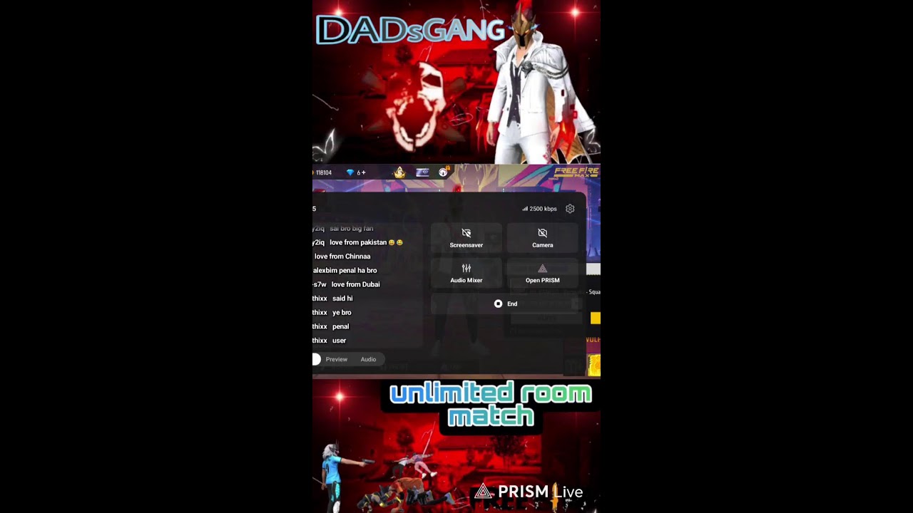 TAMIL FF LIVE ROOM MATCH...
