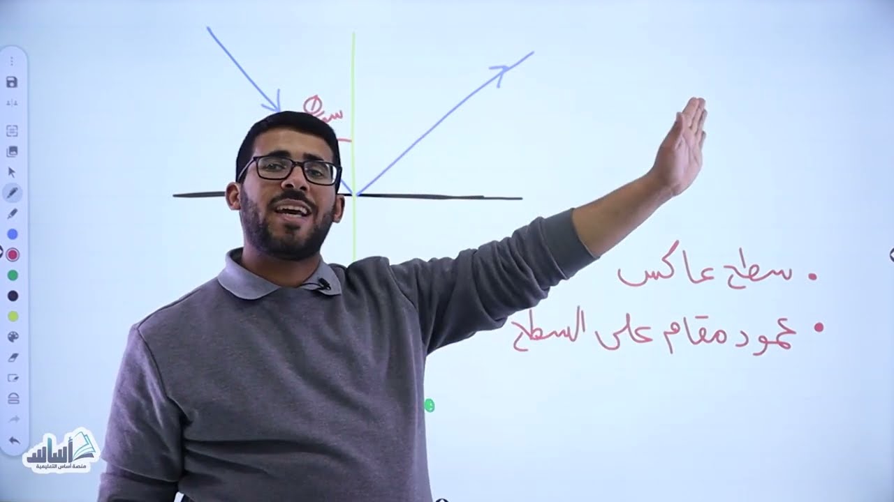 الوحدة 5: الدرس الأول: انكسار الضوء (ج1) || تاسع - الفصل الثاني - فيزياء - مع أ. معاذ أبو يحيى