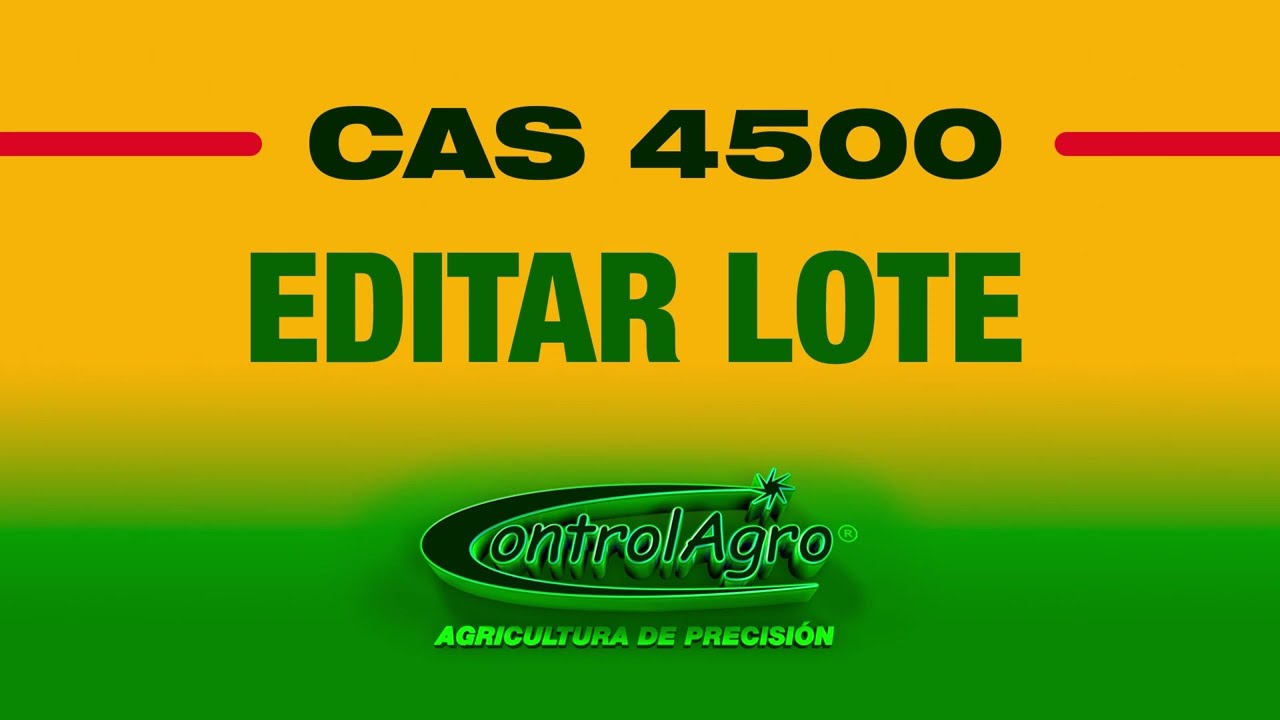 CAS 4500 - Editar trabajo