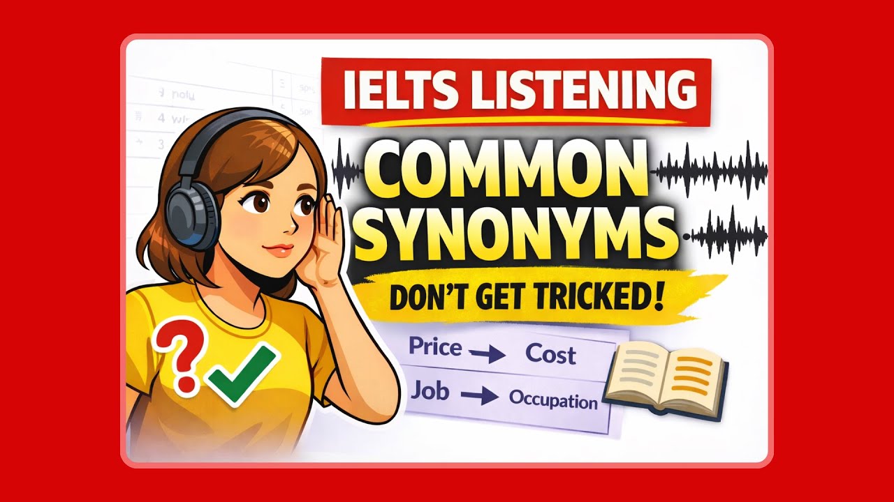 IELTS Listening Common Synonyms You Must Know