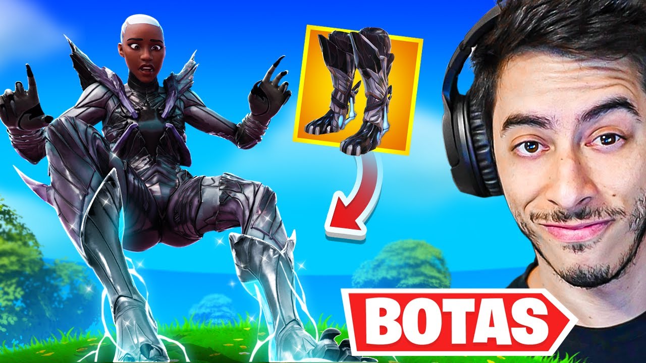 FINALMENTE CONSEGUI USAR AS BOTAS SECRETAS! - Fortnite