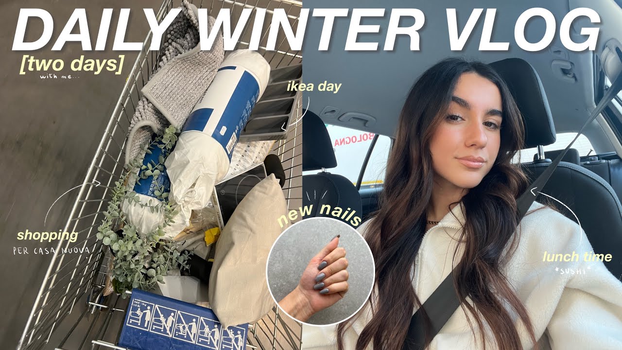DAILY VLOG ❄️ | new nails, sushi, shopping, ikea, workout & more! *productive*