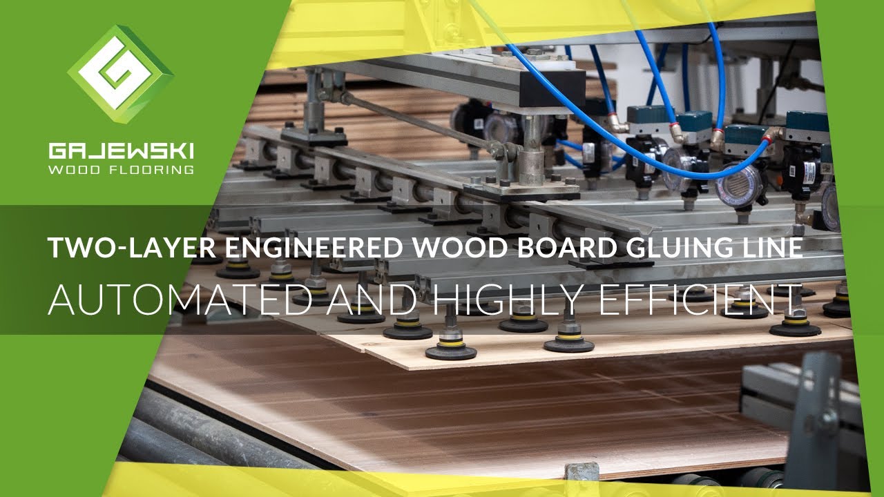 GAJEWSKI | Automated and highly efficient two-layer engineered wood board gluing line [EN]