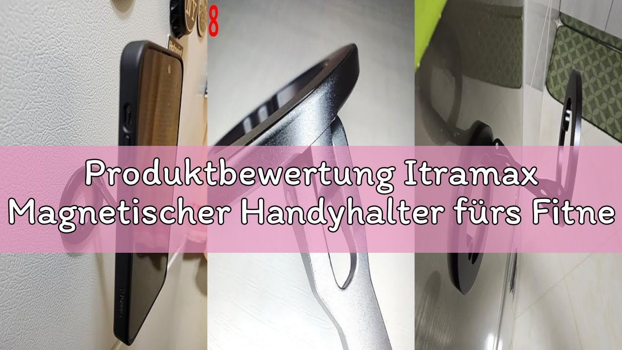 Produktbewertung Itramax Magnetischer Handyhalter fürs Fitnessstudio,Doppelring Magnetisch Handy Stä