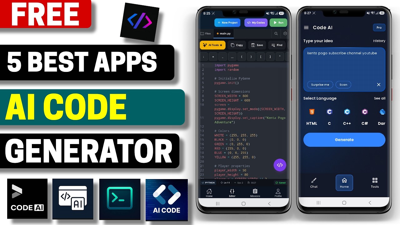 5 Best Free AI Code Generator Apps for Android 2026