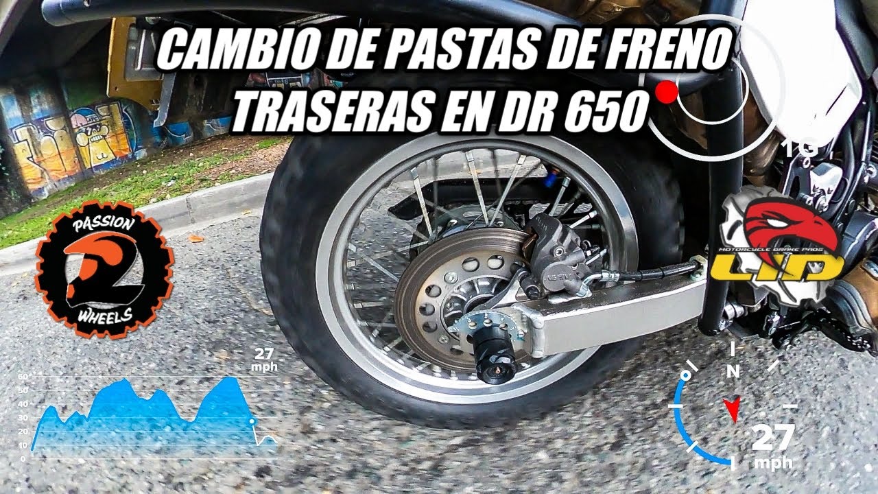 ! COMO CAMBIAR PASTAS DE FRENO TRASERO EN SUZUKI DR 650 !
