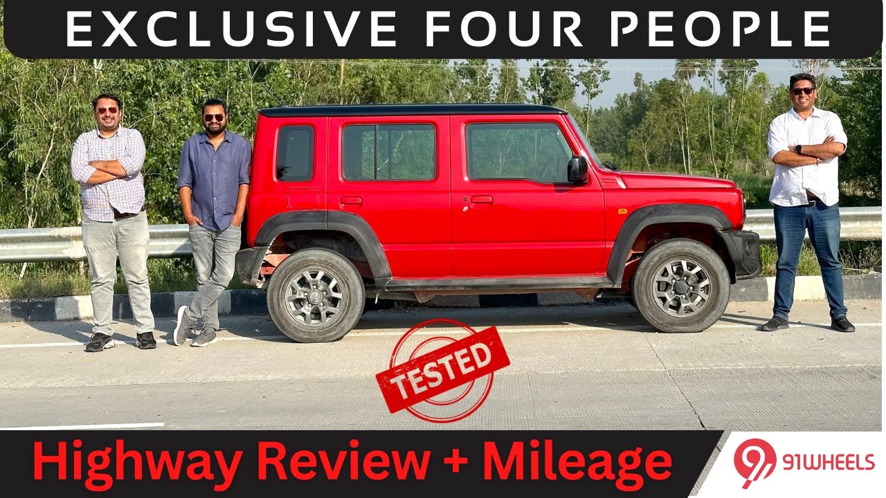 Maruti Jimny 5-door Review With Four People Milage Run + Highway Drive Experience