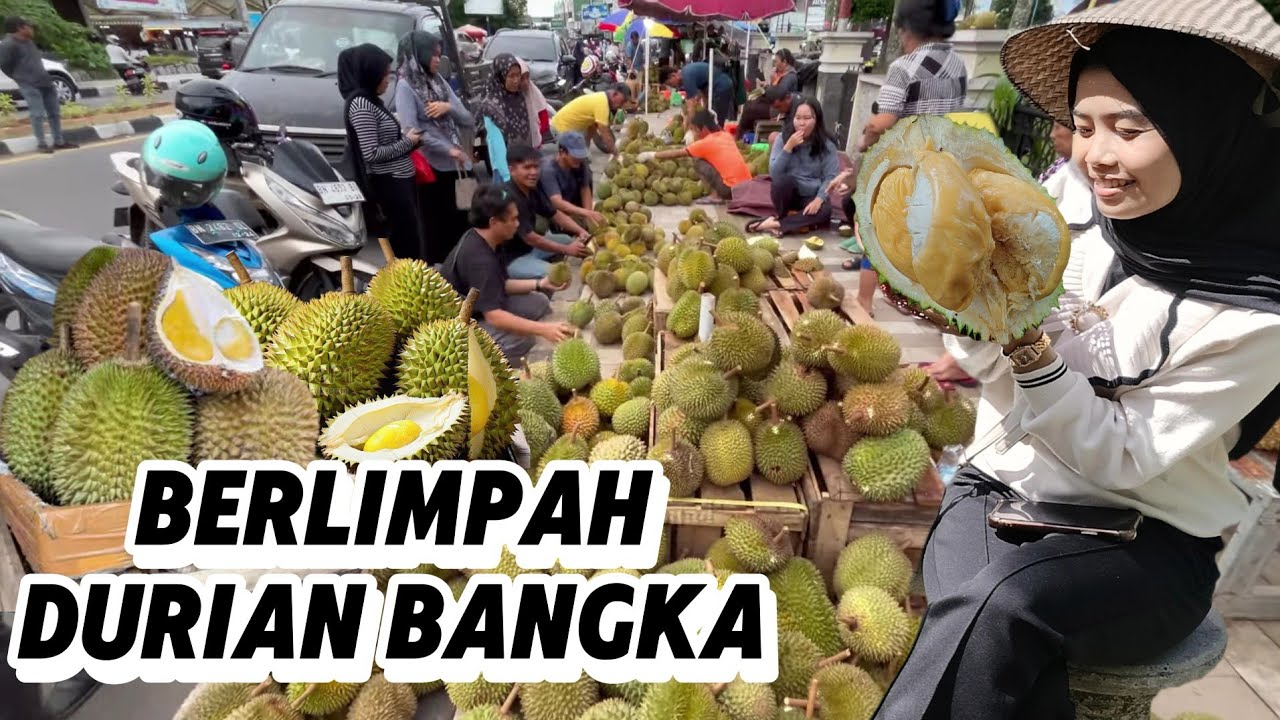 BERLIMPAHNYA DURIAN LOKAL DI PUSAT KOTA PULAU BANGKA.MURAH ATAU MAHAL⁉️