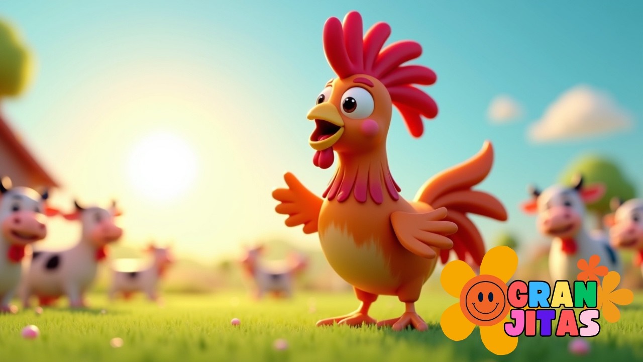 🐓🎶 🐓 Coco el gallo canta feliz – Música infantil para comenzar el día