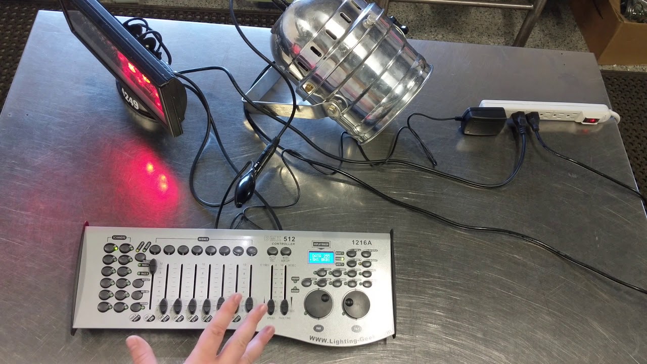 DMX12 Lighting Controller Creating Scenes