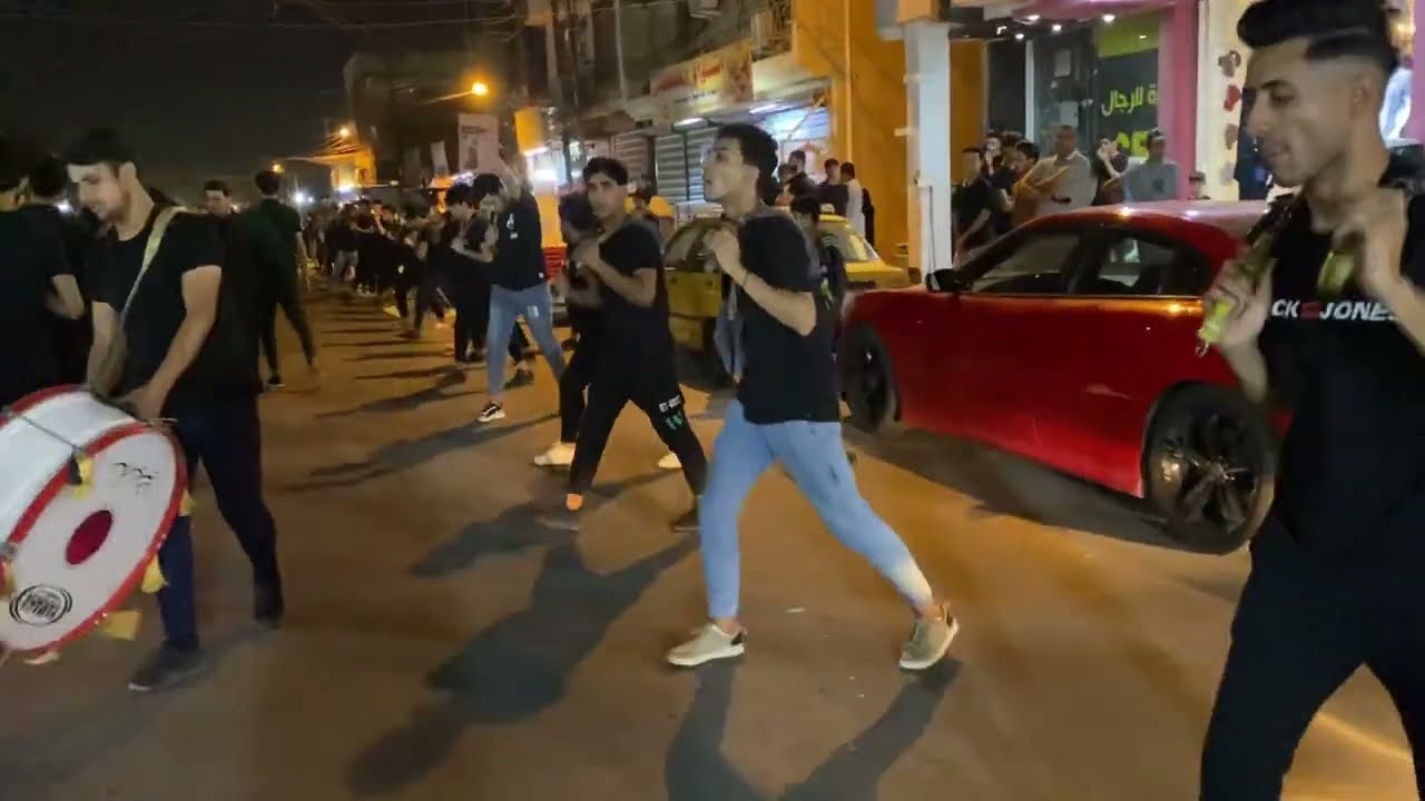 موكب الزعفرانيه شارع المركز مجانين الحسين (ع)