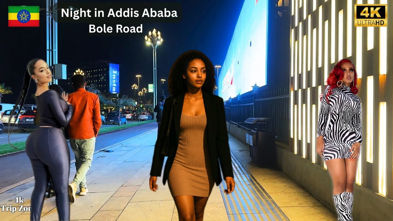 4K Addis Ababa 🇪🇹 Night 2025 | Stunning City Lights 🌃 ✨