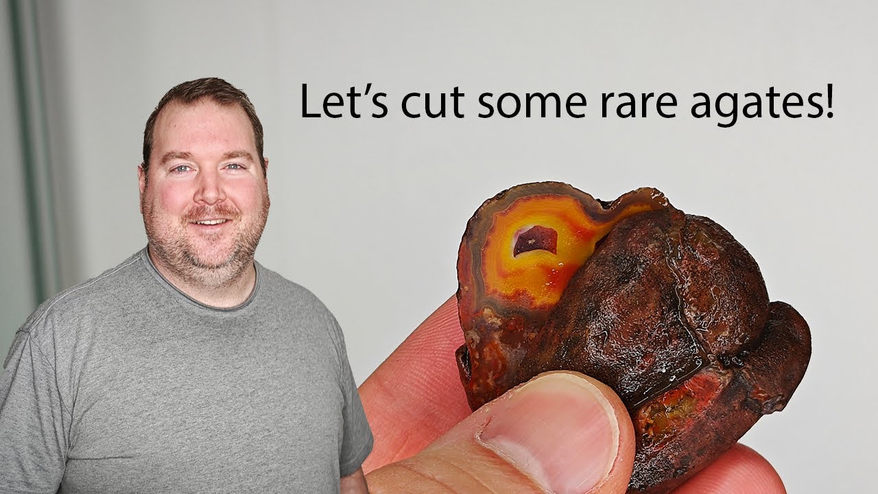 Cutting agates from Argentina, the RARE La Manea location