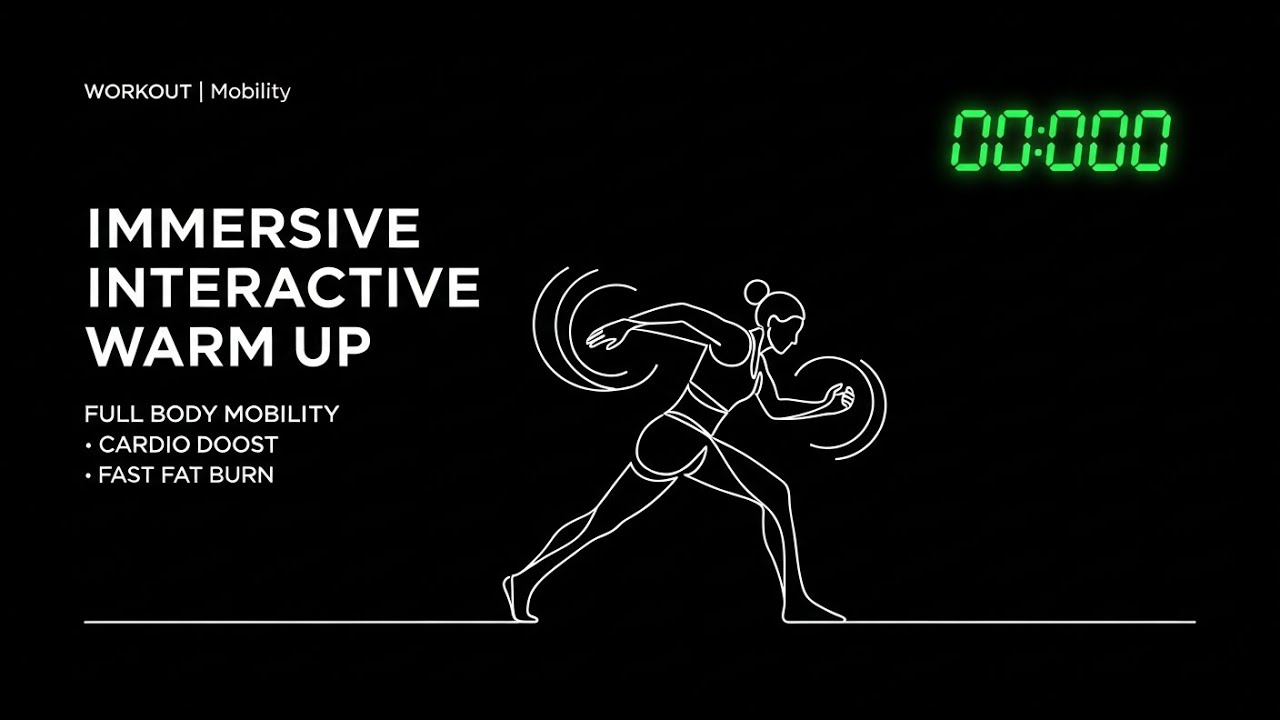 Full IMMERSIVE Interactive Warm Up – 3 Minutes Home Workout Exercises