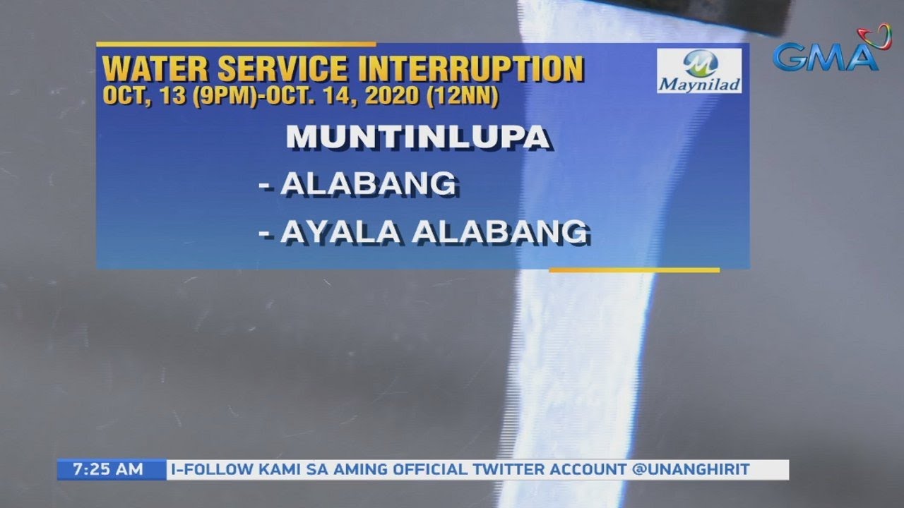 UB: Water service interruption advisory