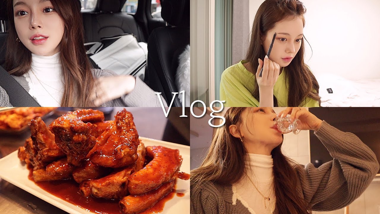 일상 vlog | 에그민 아직 청춘이네 feat.사랑니 | 명동칼국수, 부대찌개, 옛날도시락, 등갈비, 돼지꼬리, 감자탕, 방어회, 김치전, 치킨마요 | 홈쿡  | 언박싱