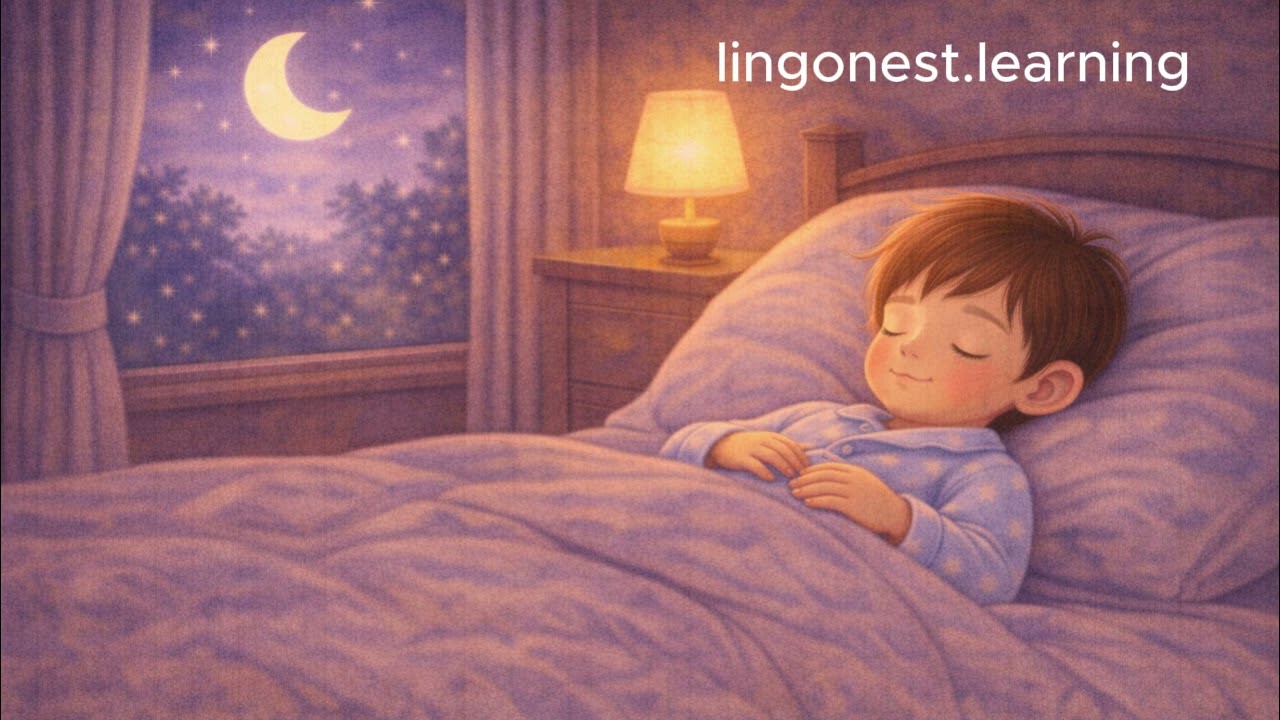 Sleepy Bedtime Routine 🌙 Calm English for Kids | Night Time Learning