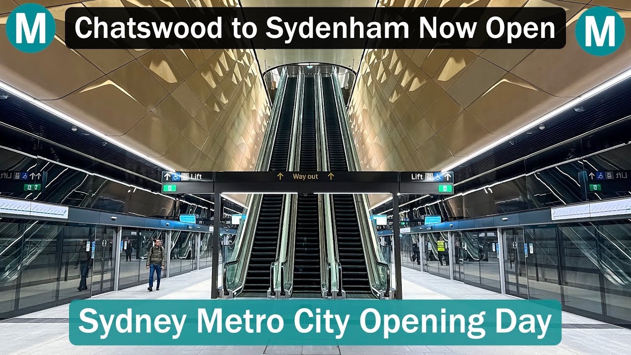 Transport for Sydney Vlog 847: Sydney Metro City Opening Day - Chatswood to Sydenham Now Open
