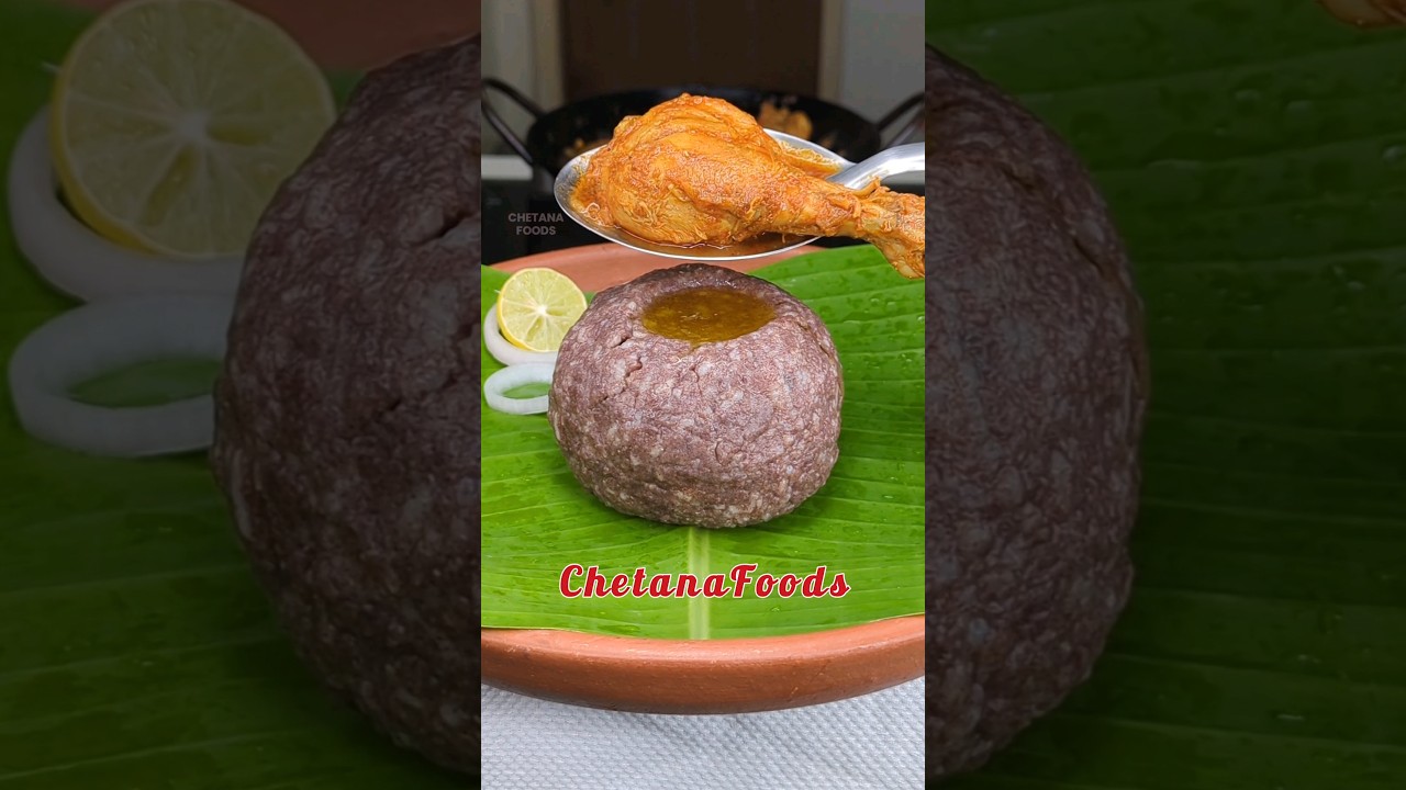 రాయలసీమ రాగి సంగటి 🥭కోడి కూర🤤 ఎవరికి ఇష్టం epic combo?🤔 Ragi Sangati, Raw Mango Chicken Curry