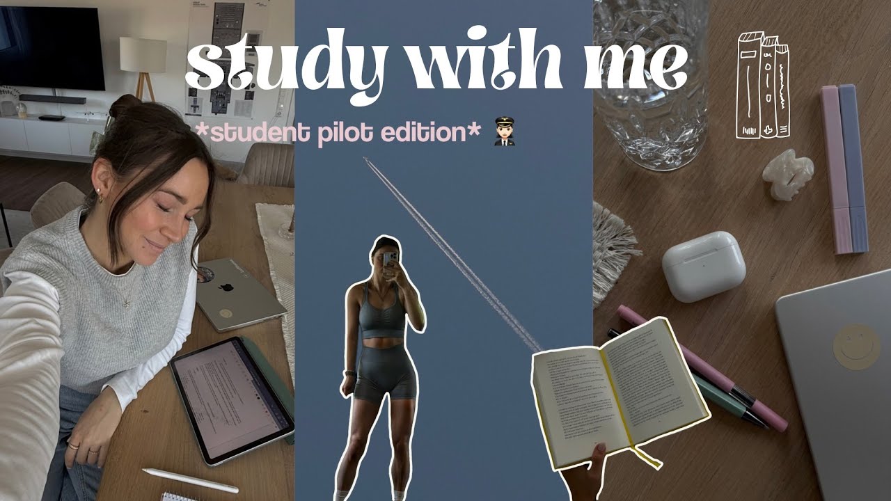 STUDY WITH ME | AIRBUS LERNEN, NEUE ROUTINEN & FLUGSIMULATOR