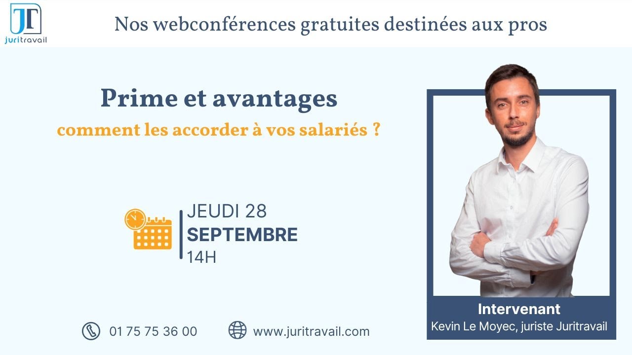 Primes et avantages : respecter les conditions de versement aux salariés replay 28septembre 2023