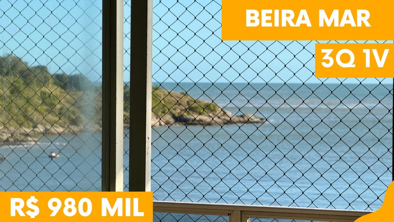 (VENDIDO) R$ 980 mil! Apartamento à venda na beira-mar da Praia do morro, Guarapari-ES