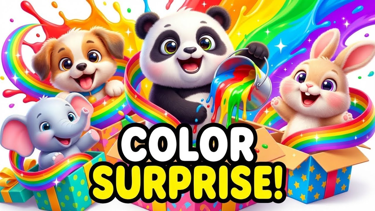 Color Fun with Animals 🌈 | Surprise Playtime | Learn Colors for Kids