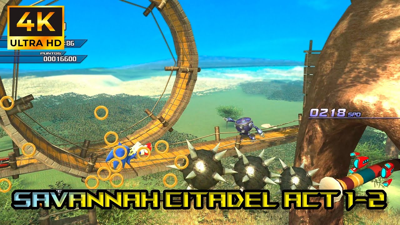 Sonic Unleashed 4k - Savannah Citadel Act 1-2 day