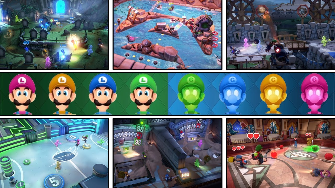 ルイージマンション3 【Switch】 8人プレイ 全プレイランド ミニゲーム集 まとめ (ルイージマンション2 Switch版発売記念)