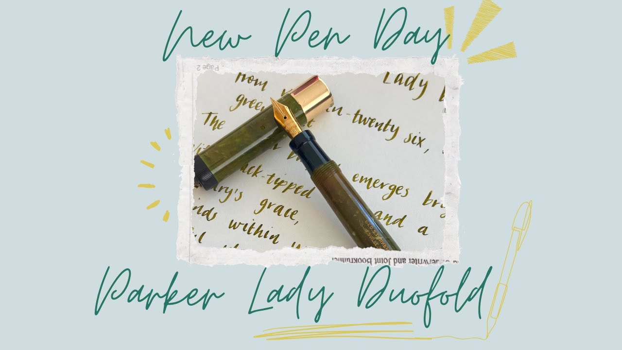 New (OLD) Pen Day: Vintage Parker lady Duofold