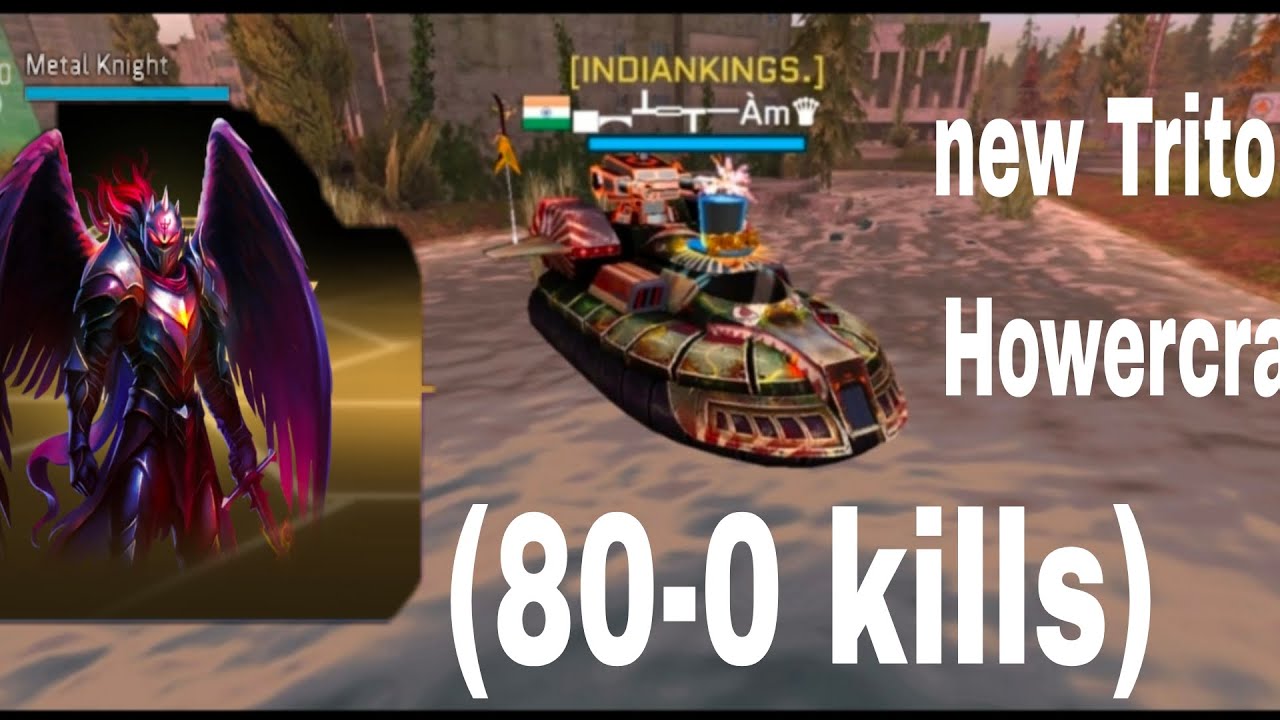 Playing with new (T9)howercrat Triton with 85,85 attack (80-0 KILLS) Without skill 💪🏻😅❤️