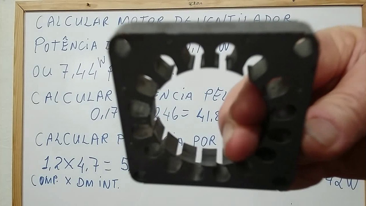 VENTILADOR DE MESA COMO CALCULAR E REBOBINAR O MOTOR PARTE 1