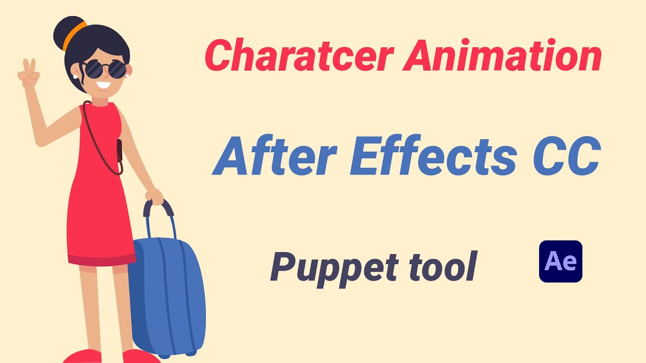 After Effects CC - Simple Character Animation Using Puppet Tool